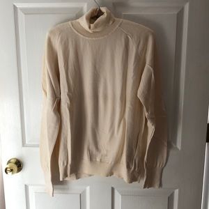 Cream Talbots sweater. Barely worn. Great condition